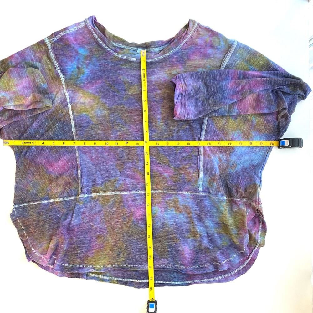 Z Supply Custom Tie Dye Long Sleeve T-Shirt Large - Picture 3 of 7